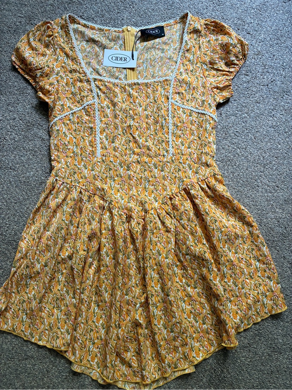 NWT Cider Yellow Mini Dress (M!